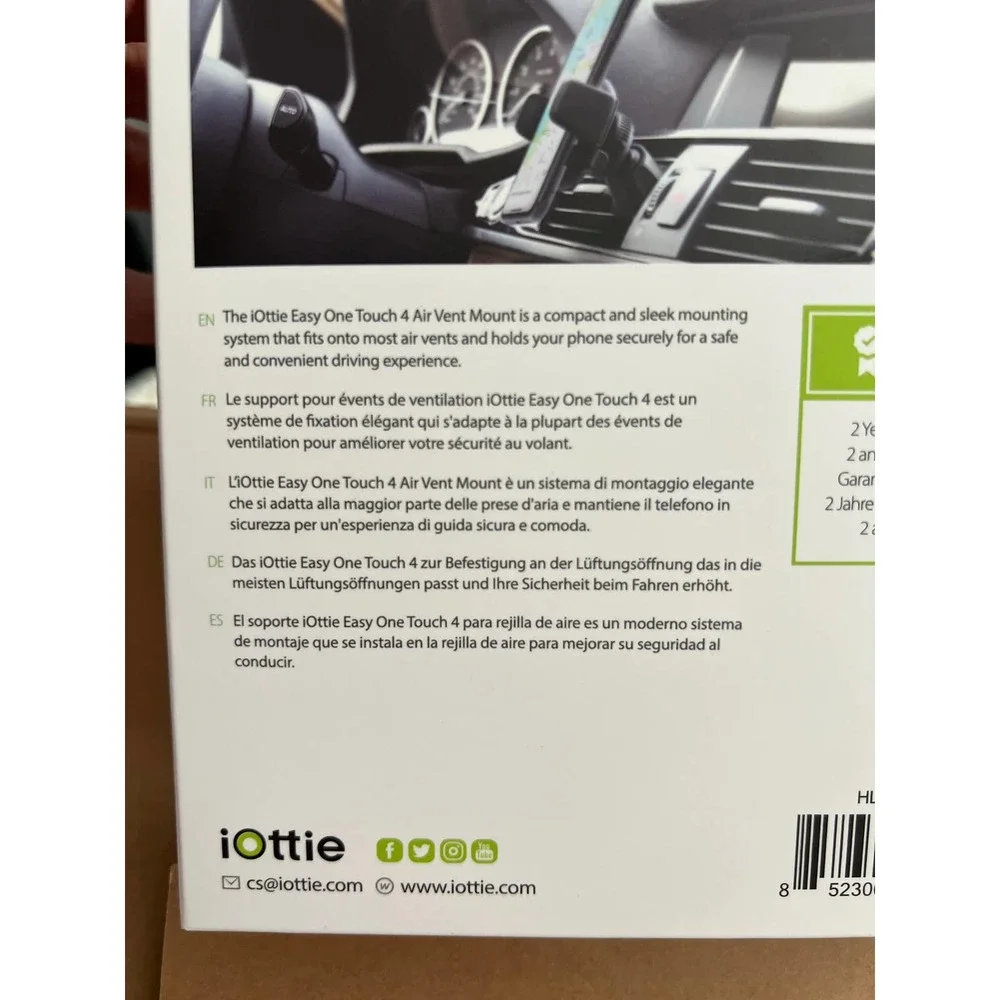 iOttie Easy Air Vent & Flush Mount Combo - Universal Car Mount Phone Holder